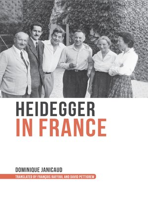 cover image of Heidegger in France